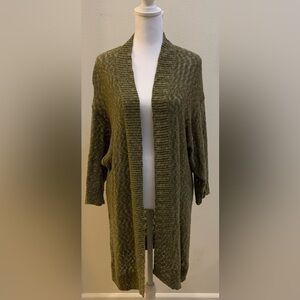 Sun & Shadow green cardigan, women’s size medium